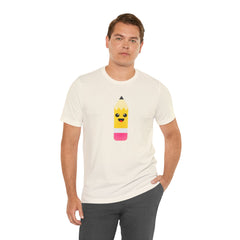 Emoji TEACHER PENCIL- Graphic Unisex Jersey Short Sleeve Tee