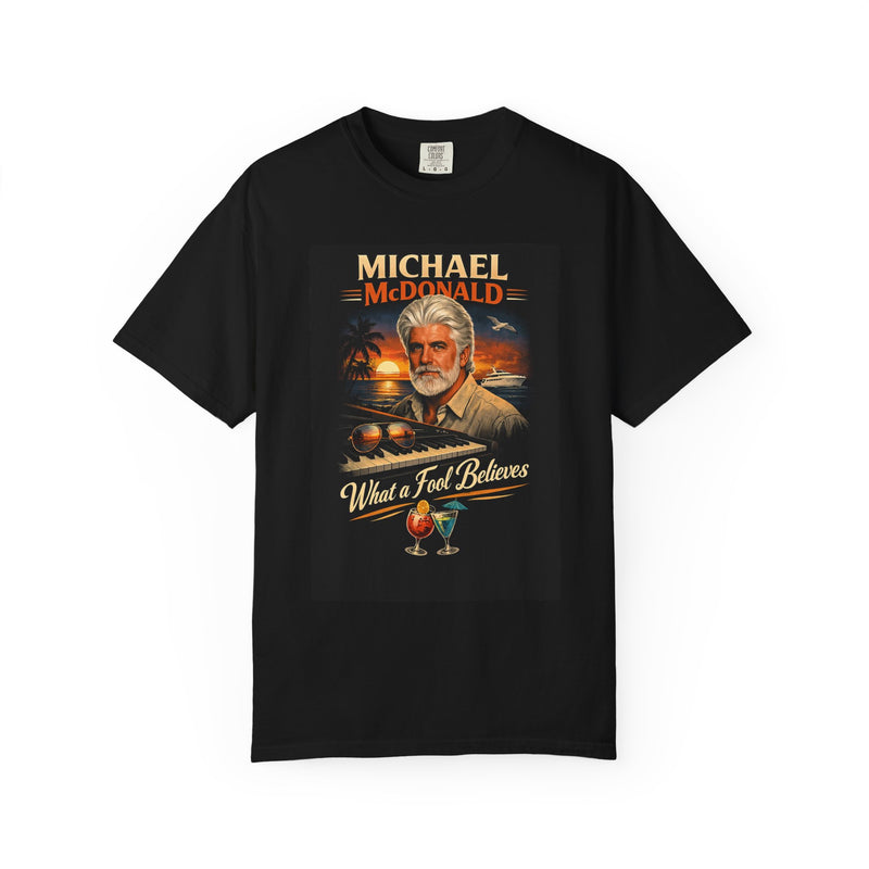 Vintage Tropical Singer Portrait T-Shirt — 