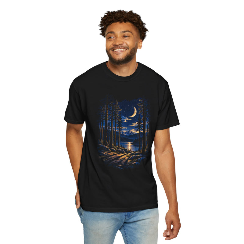 Moonlit Forest T-Shirt – Nature Lover Camping Shirt