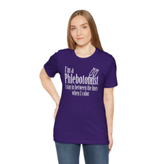 Phlebotomist Humor Tee, Funny Medical Shirt, Nurse Gift, Blood Tech Wear, Cute Phlebotomy Humor, Healthcare Apparel