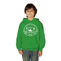 Youth Hoodie — 'The Hideout' Lake Ariel PA Cabin Adventure Hoodie