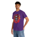 Flaming Fire Vampire - Graphic Unisex Heavy Cotton Tee