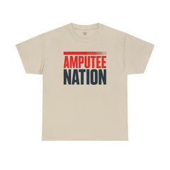Amputee Nation Unisex Heavy Cotton Tee, Support Shirt, Gift for Amputees, Awareness Apparel, Casual Comfort Wear