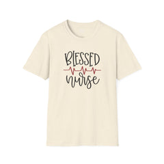 Blessed Nurse - Unisex Softstyle T-Shirt | Nurse Awareness, Medical Wear, Gift For Her, Scrubs Tee, Medical Staff Gift, Registered Nurse, RN