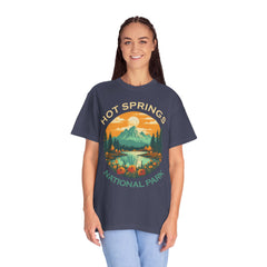 Hot Springs National Park Graphic, Comfort Colors Soft Relaxed Fit Unisex Garment-Dyed T-shirt