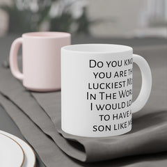 Mom humor mug, funny mom gift, gift from son, unique mom gift, coffee lover, humorous mug, Mothers Day gift, present for mom, Birthday mug