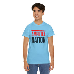 Amputee Nation Unisex Heavy Cotton Tee, Support Shirt, Gift for Amputees, Awareness Apparel, Casual Comfort Wear