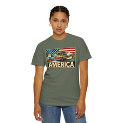 Ventura Highway Driving America Graphic Comfort Colors Unisex Garment Dyed T-shirt