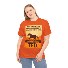 Desert Adventure Tee, Funny Horse Song T-Shirt, Gift for Horse Lovers, Unisex Cotton Tee for All Occasions, Unique Quote Shirt