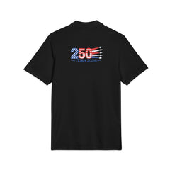 250 Years of Liberty with Jets Unisex Pique Polo Shirt (Embroidery)