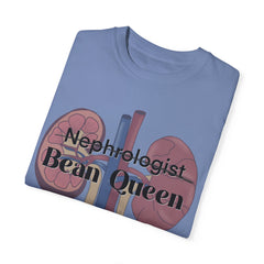 Nephrologist Bean Queen, Graphic Unisex Garment-Dyed T-shirt