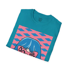 Dope Pop Art Girl Unisex Softstyle T-Shirt