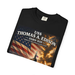 USS Thomas A Edison SSBN-610 Submarine T-Shirt — Forty One for Freedom Patriotic Crew Tee