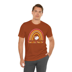 Thankful Teacher T‑Shirt – Retro Rainbow Turkey Teacher Appreciation Tee