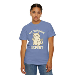 Cattywampus Expert T-Shirt | Funny Cat Tee, Gift for Cat Lovers, Cute Pet Shirt, Casual Wear, Unisex Apparel