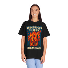Retro Music-Inspired Unisex T-Shirt - Burning Down the House Design