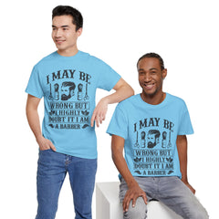 Humorous Barber Tee, Funny Barber Gifts, Unisex Cotton Shirt, Barber Appreciation, Father's Day Gift Tee, Hair Stylist T-Shirt