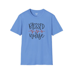 Blessed Nurse - Unisex Softstyle T-Shirt | Nurse Awareness, Medical Wear, Gift For Her, Scrubs Tee, Medical Staff Gift, Registered Nurse, RN