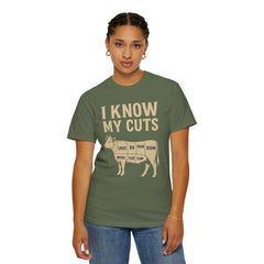 Funny Cow Cuts Unisex T-Shirt - Gift for Meat Lovers, BBQ Parties