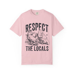 Alligator and Manatee Respect the Locals T-Shirt — Vintage Beach Vibes Graphic Tee