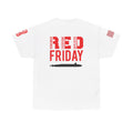 SUBMARINER RED Friday T Shirt with Fouled Anchor, American Flag, FBM / Boomer Silhouette. Remember Everyone Deployed, Dolphins