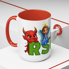 Russell Sage College Mascot Characters 11oz or 15 oz Ceramic Mug - Personalize your mug with your grad year by entering it in the notes field before you complete your purchase