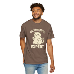 Cattywampus Expert T-Shirt | Funny Cat Tee, Gift for Cat Lovers, Cute Pet Shirt, Casual Wear, Unisex Apparel