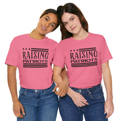 Raising Patriots Tee – Americana Stars & Stripes Family Pride T-Shirt