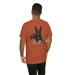 Dog Dad T-Shirt — Personalized Your Dog Image  Tee (Custom Name)