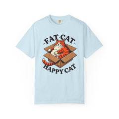 Fat Cat Happy Cat Graphic T-Shirt — Garment-Dyed Unisex Tee