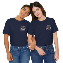 Halloween Scare Actor - Front and Back Graphic Unisex Jersey Short Sleeve Tee