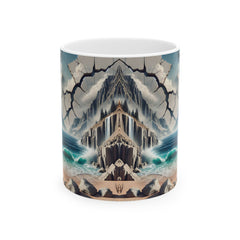 Serene Ocean Beach Nature-Inspired Ceramic Mug - 11oz & 15oz Options