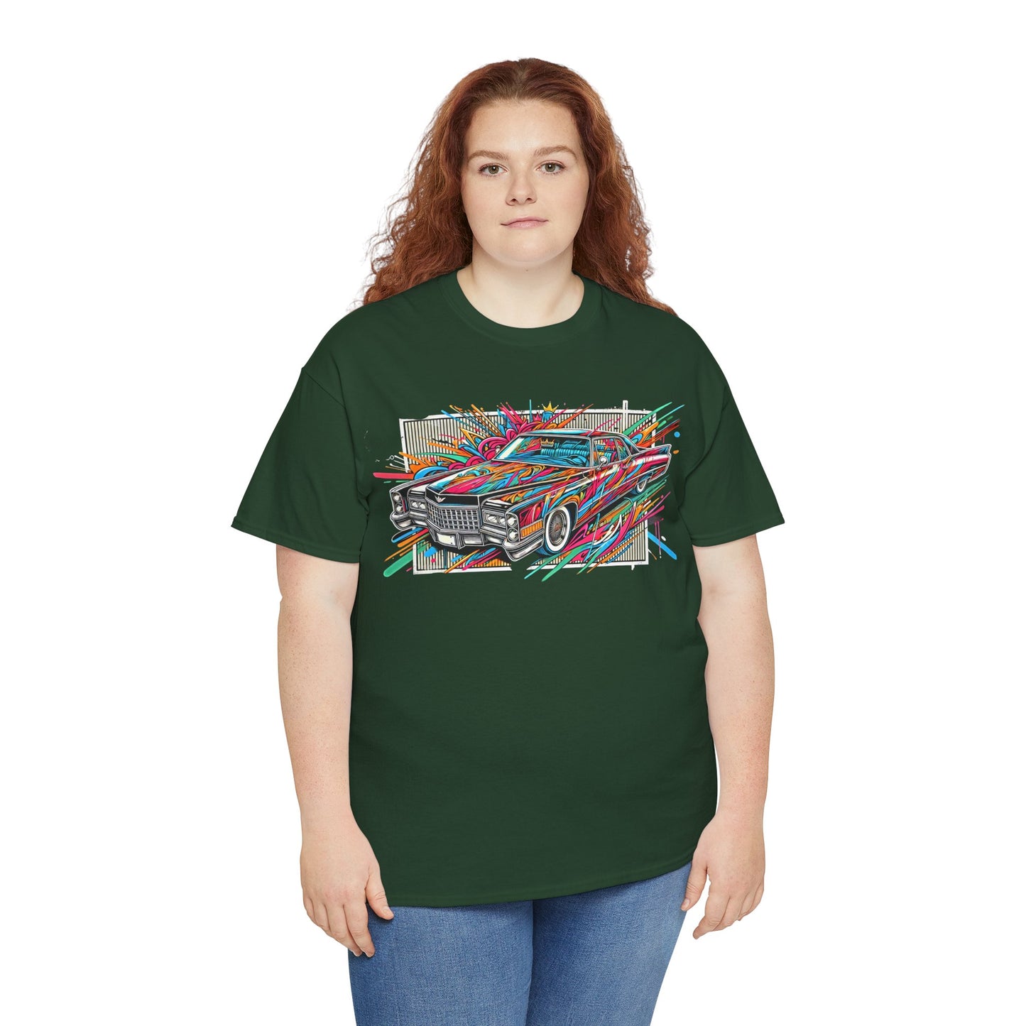 Graffiti Mania Cadillac Eldorado Graphic - Unisex Heavy Cotton Tee