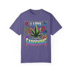I LOVE GARDENING TShirt, Vintage Style tee, Leaf Graphic Tee, Weed Lover, Smoke Cannabis tee, Relaxed Fit tee, Stoner Lifestyle, Marijuana