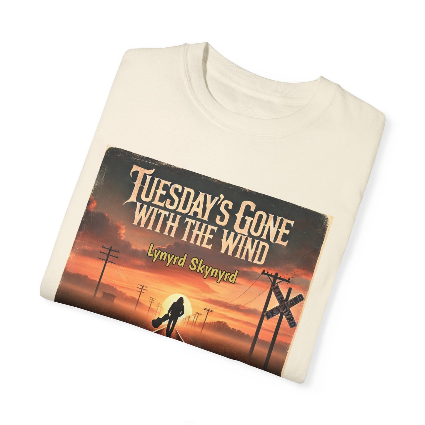 Music Lynyrd Skynyrd Inspired Tuesdays Gone Graphic - Unisex Comfort Colors Shirt