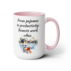 Remote Worker Vibes - 15 oz Mug