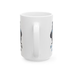 Sarcastic Bear Graphic Mug, Dont Fucing Care Bear mug, white ceramic Bear mug, 11oz, 15oz, , Black Bear mug gift, gift for her, Mamma Bear