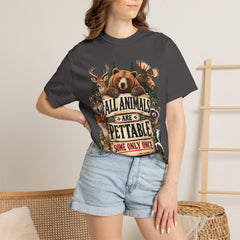 All Animals Are Pettable T-Shirt – Funny Animal Lover Wildlife Design