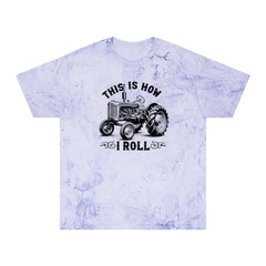 This Is How I Roll - Tractor Graphic Unisex Color Blast T-Shirt