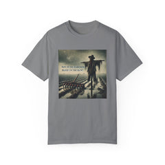 Graphic Garment-Dyed T-shirt - Rain On The Scarecrow, Blood On The Plow