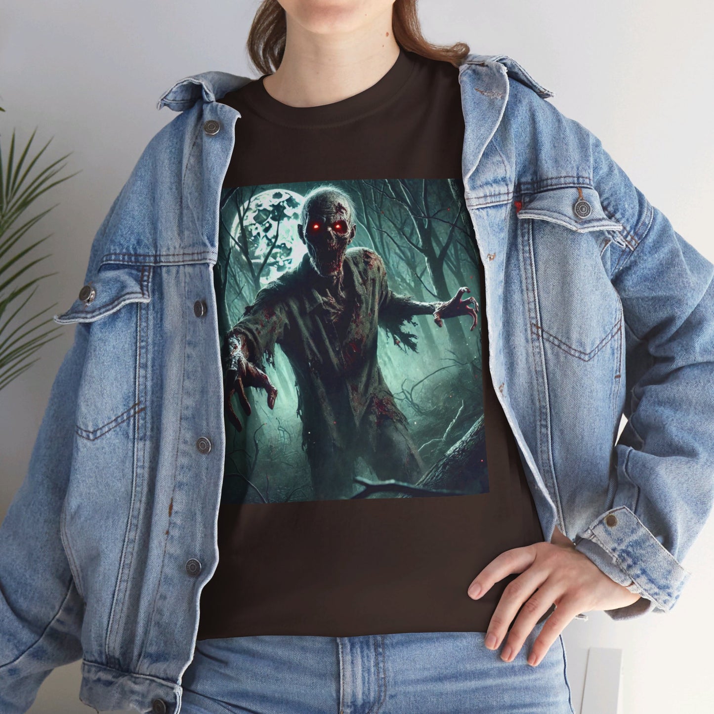 ZOMBIES WOODS! Graphic Unisex Heavy Cotton Tee