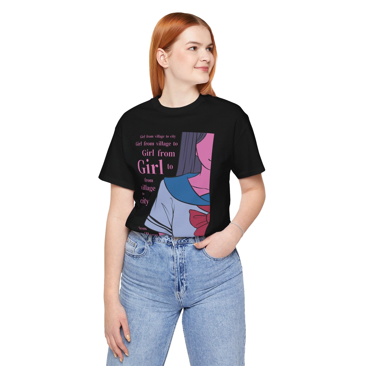 Anime Girl Art - Unisex Jersey Short Sleeve Tee