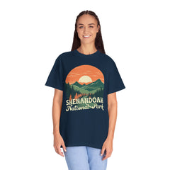 Shenandoah National Park Graphic, Comfort Colors Soft Relaxed Fit Unisex Garment-Dyed T-shirt