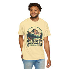 Glacier National Park Graphic, Comfort Colors Soft Relaxed Fit Unisex Garment-Dyed T-shirt
