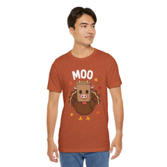 Funny Thanksgiving Turkey Moo T‑Shirt - Unisex Tee