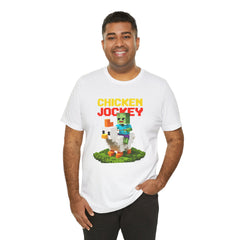 Video Game Chicken Jockey Tee - Unisex Short Sleeve T-Shirt
