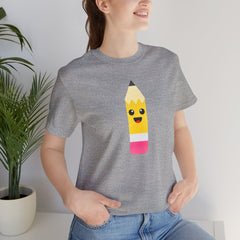 Emoji TEACHER PENCIL- Graphic Unisex Jersey Short Sleeve Tee