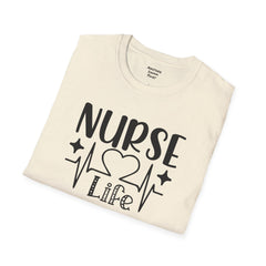 Nurse Life - Unisex Softstyle T-Shirt | Nurse Awareness,Medical Wear,Gift For Him,Scrubs Lover, RN, Hospital Staff Gift,Gift For Her