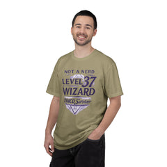 Level 37 Wizard T-Shirt — "Not a Nerd" THAC0 Survivor D&D Gamer Tee