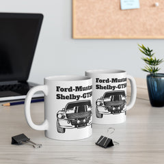Ford Mustang Shelby GT500 Ceramic Mug - Classic Car Lovers Gift - 11oz & 15oz Sizes